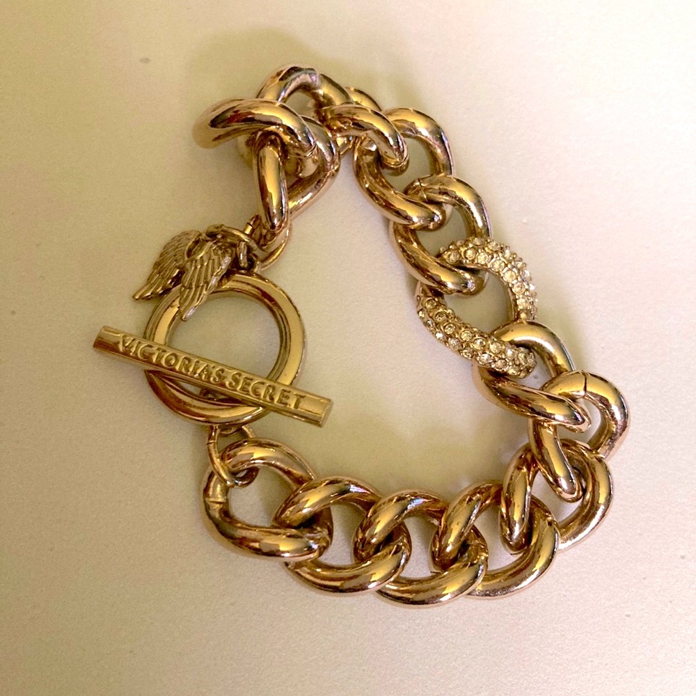 Victoria’s Secret Gold Tone and Rhinestones Bracelet
